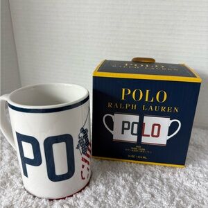 Polo Ralph Lauren Red, White & Navy POLO Mug New with Box